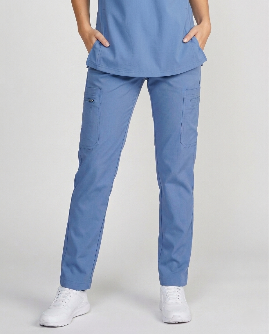 68024 - 6 POCKET SLIM STRETCH CARGO PANTS – Reina Scrubs