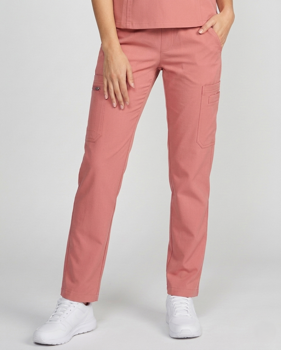68024 - 6 POCKET SLIM STRETCH CARGO PANTS – Reina Scrubs