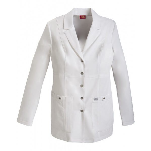 DICKIES 82400-WOMEN'S GEN FLEX 28" SNAP FRONT LAB COAT